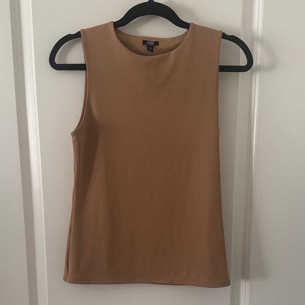 Express Tan Sleeveless Tank Top